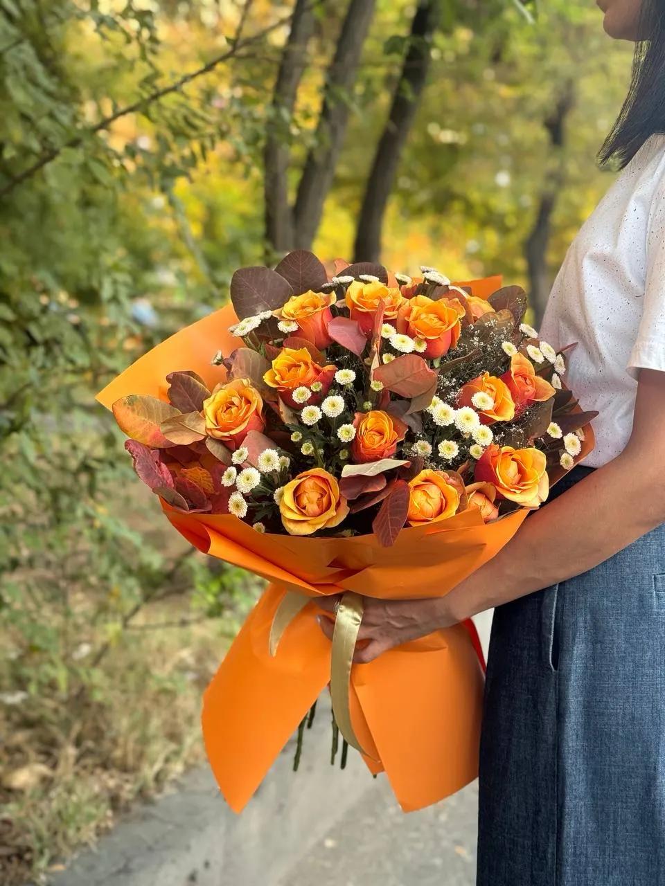 Orange bunch | ծաղիկներ, ծաղկեպսակներ, բույսեր Երևան