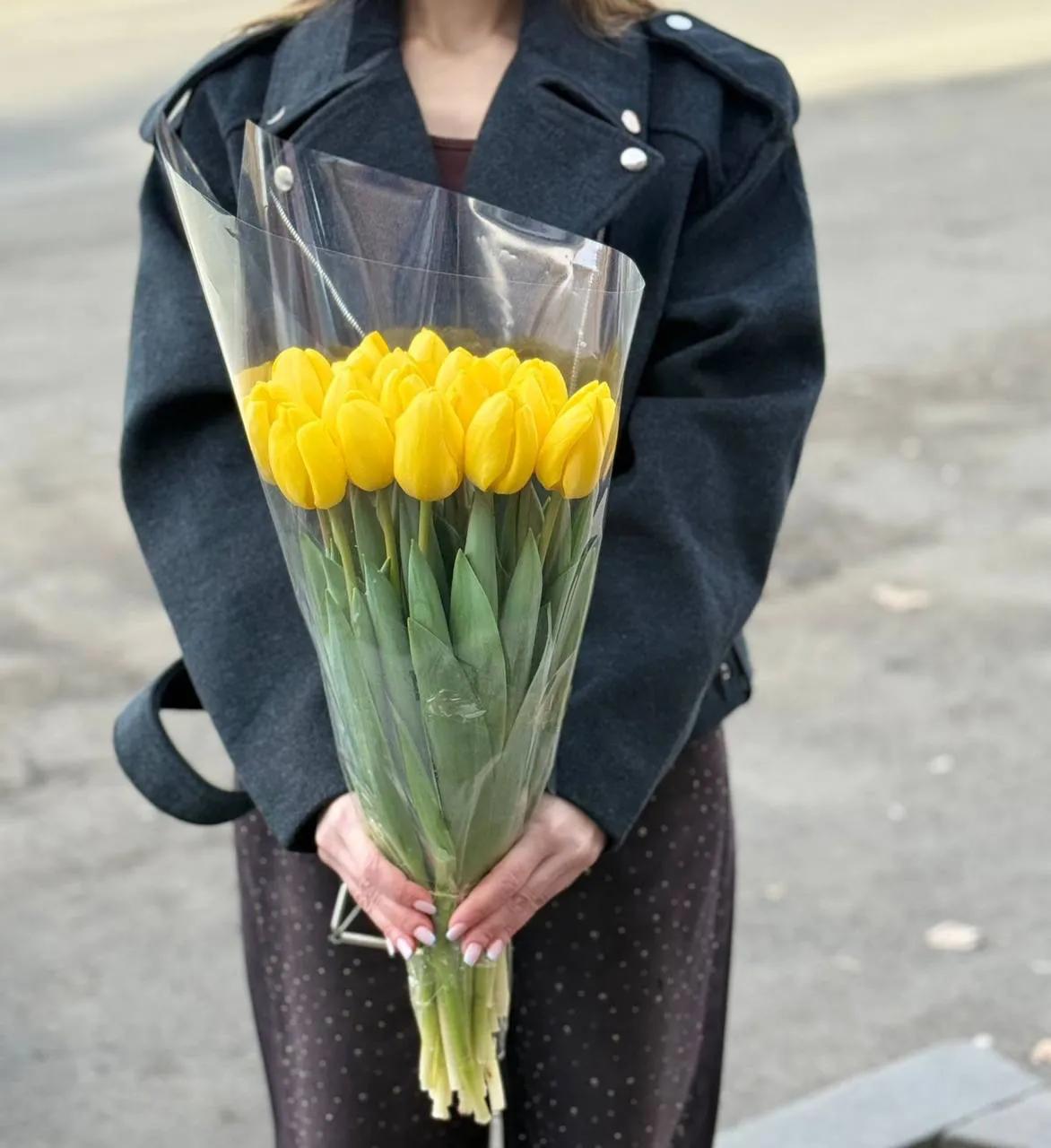 Yellow tulips | ծաղիկներ, ծաղկեպսակներ, բույսեր Երևան